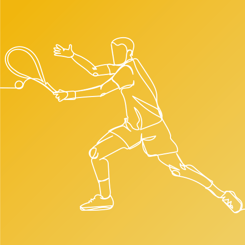 Dessin raquette de tennis
