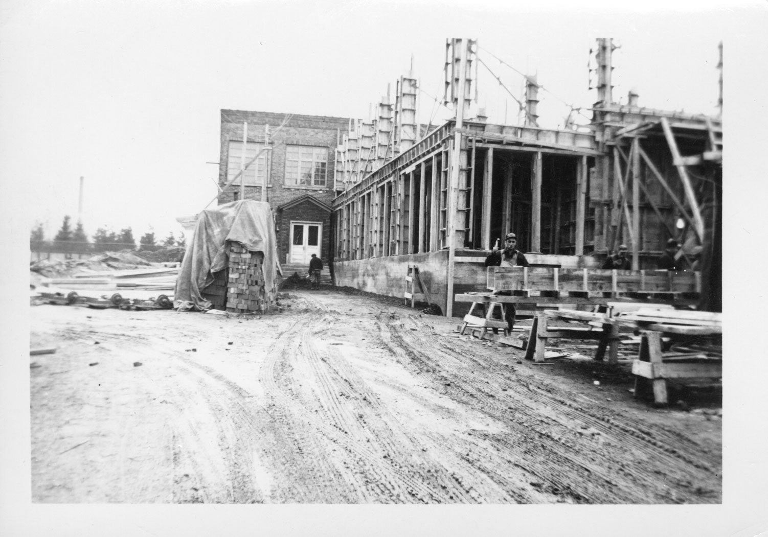 Agrandissement de la centrale en 1948