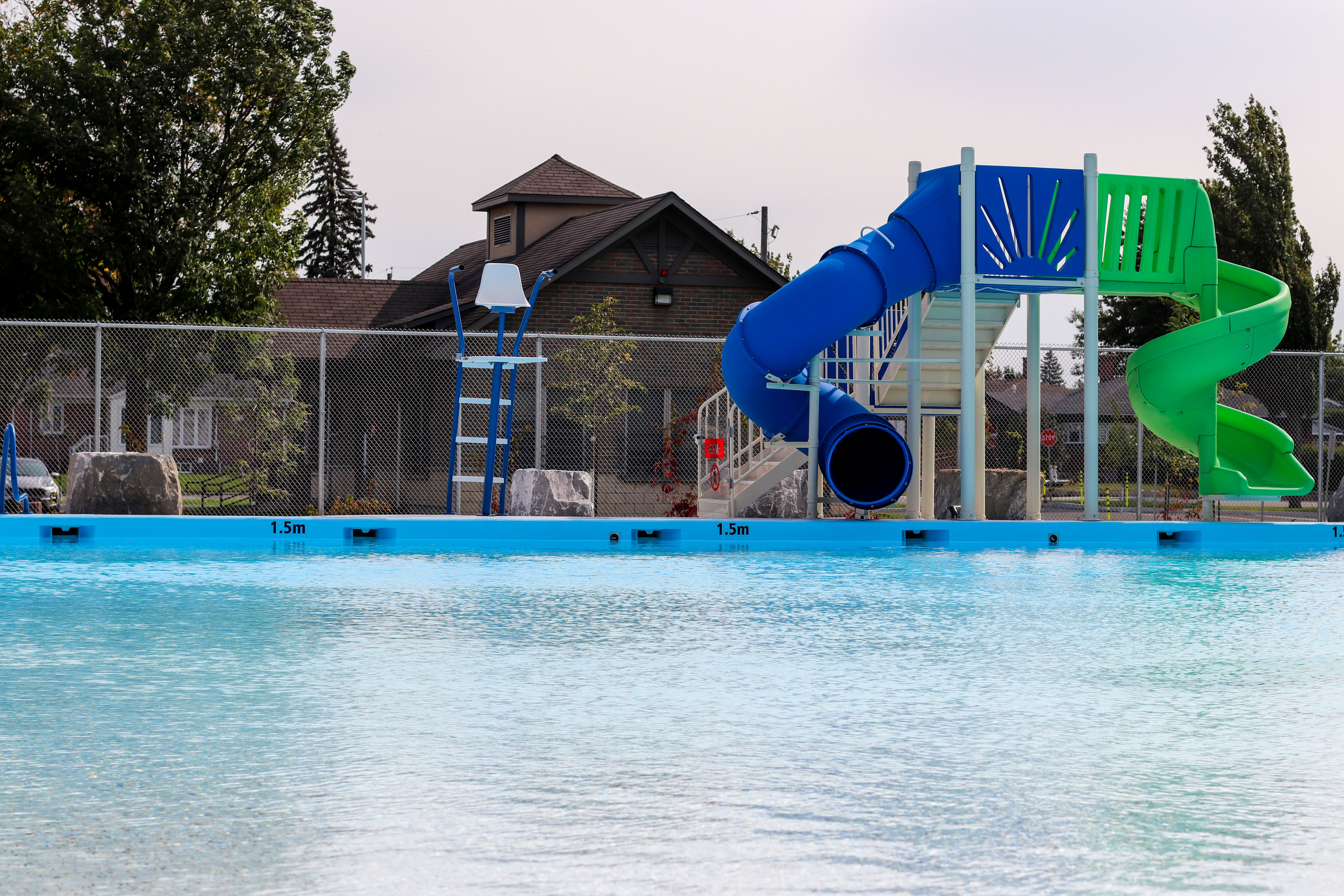 Piscines extérieures et jeux d'eau à Granby