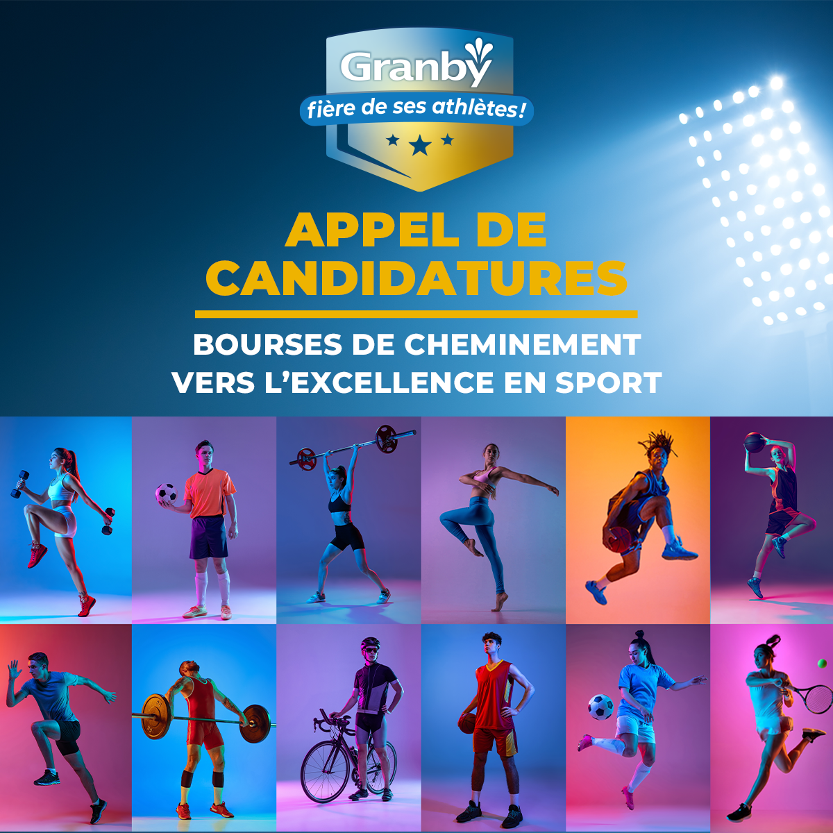 Appel de candidatures<br/>Bourses de cheminement vers l'excellence en sport