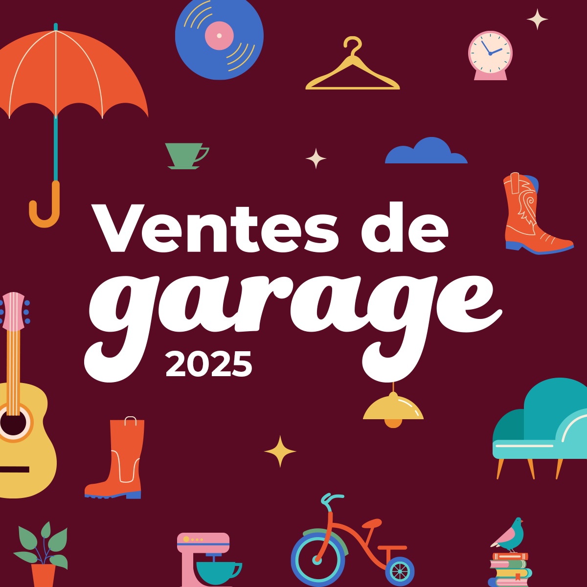 Ventes de garage ou de débarras - 17 et 18 mai 2025