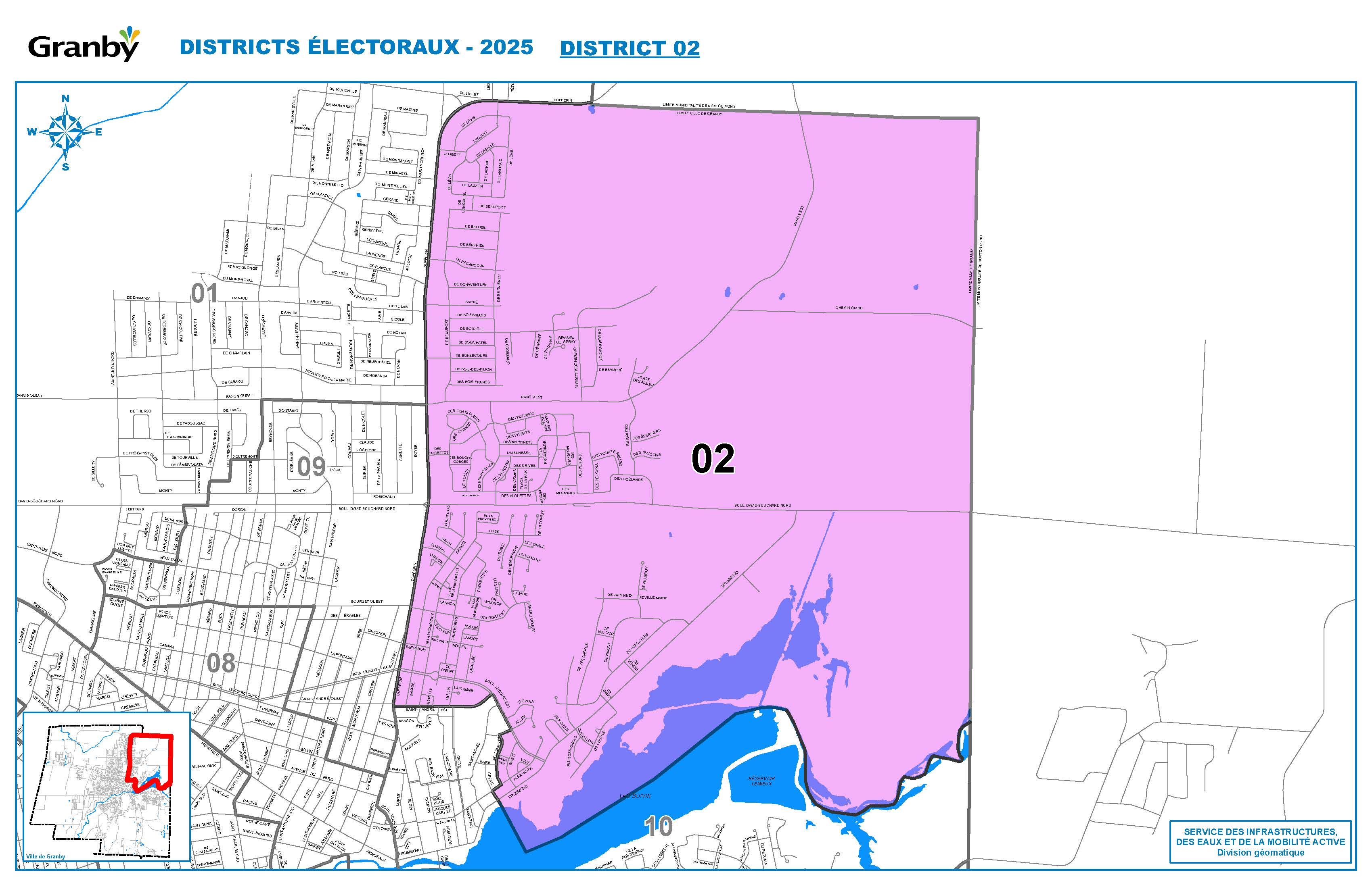 Carte du district no 2