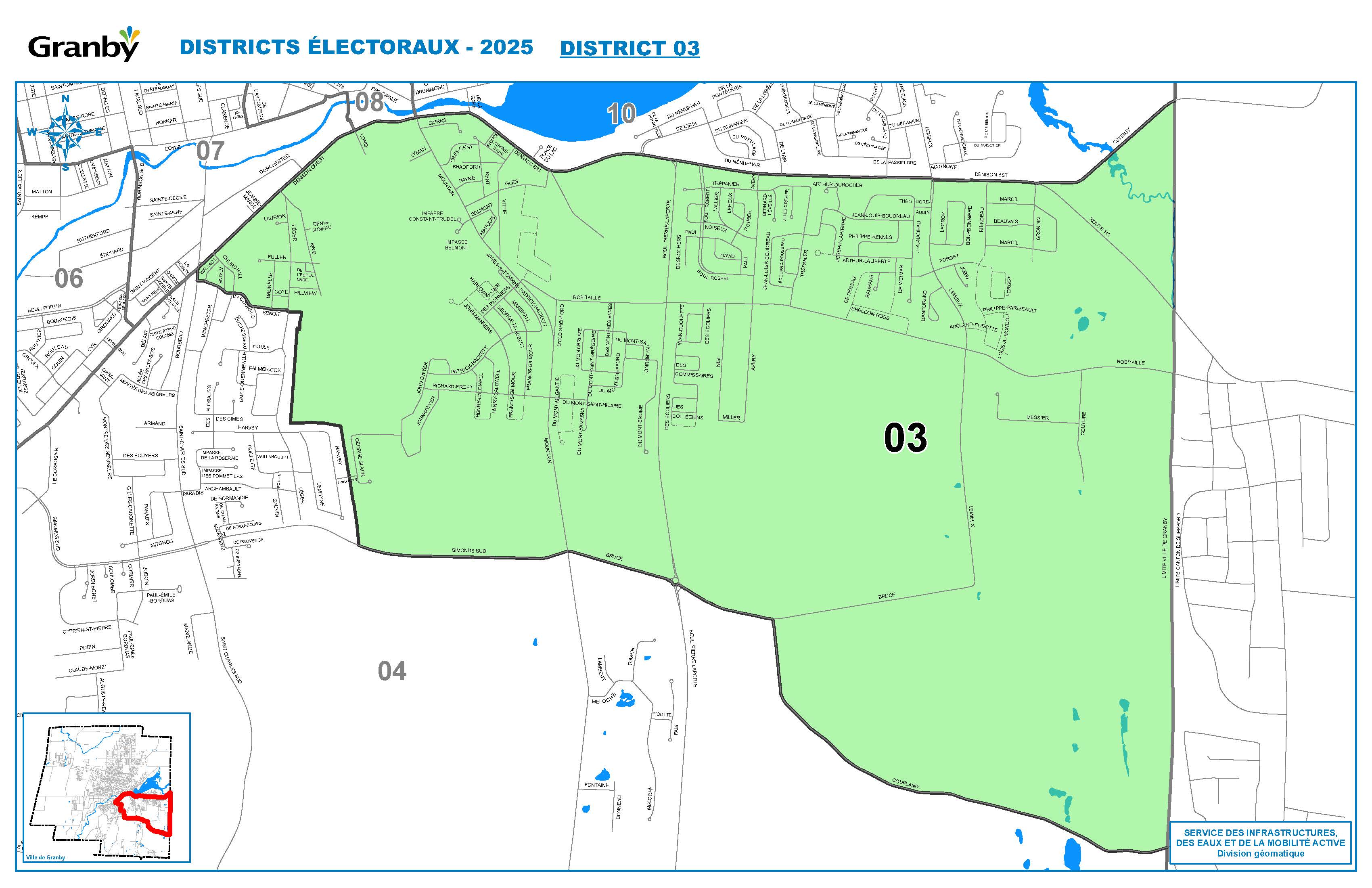 Carte du district no 3