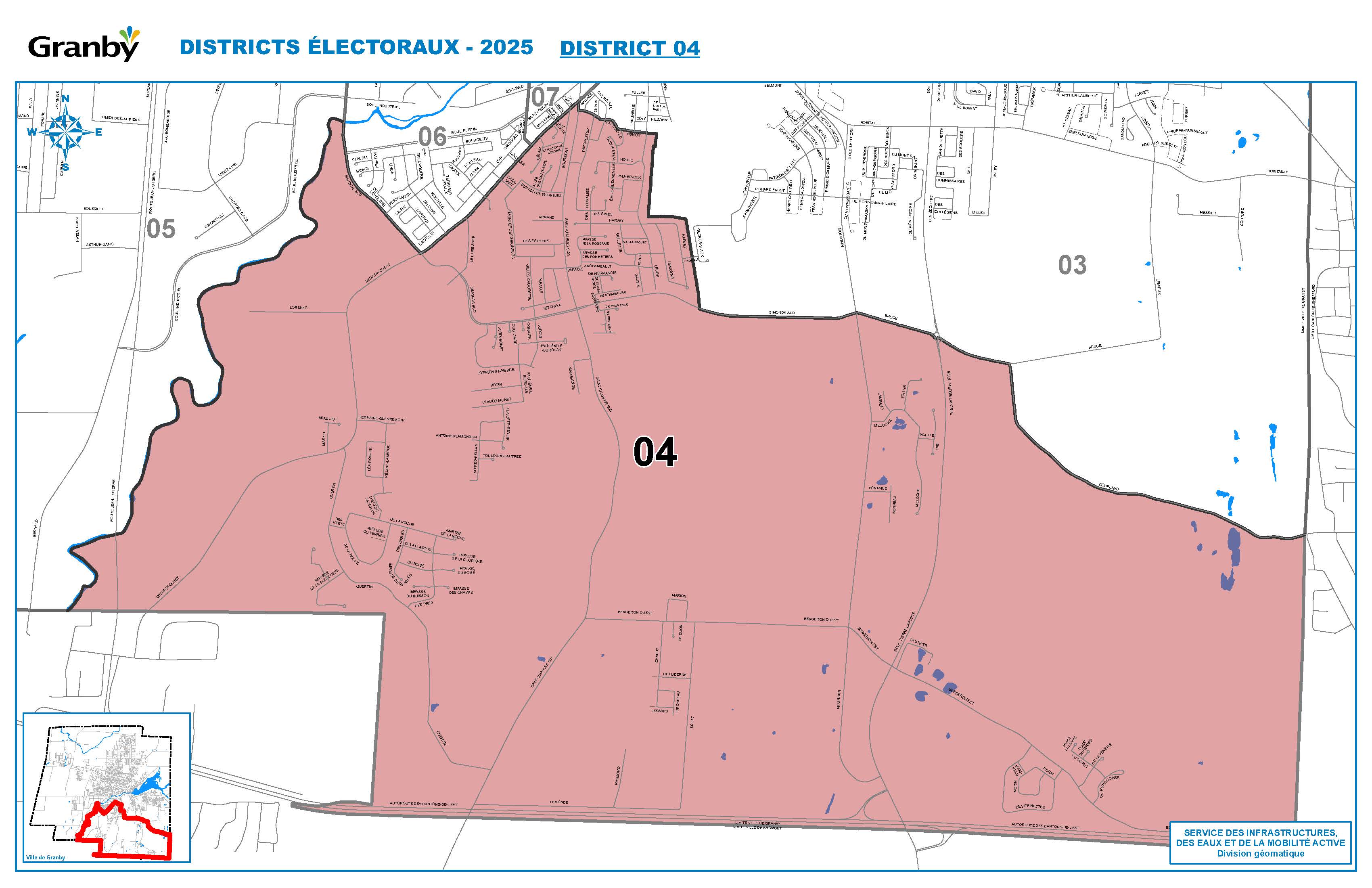 Carte du district no 4