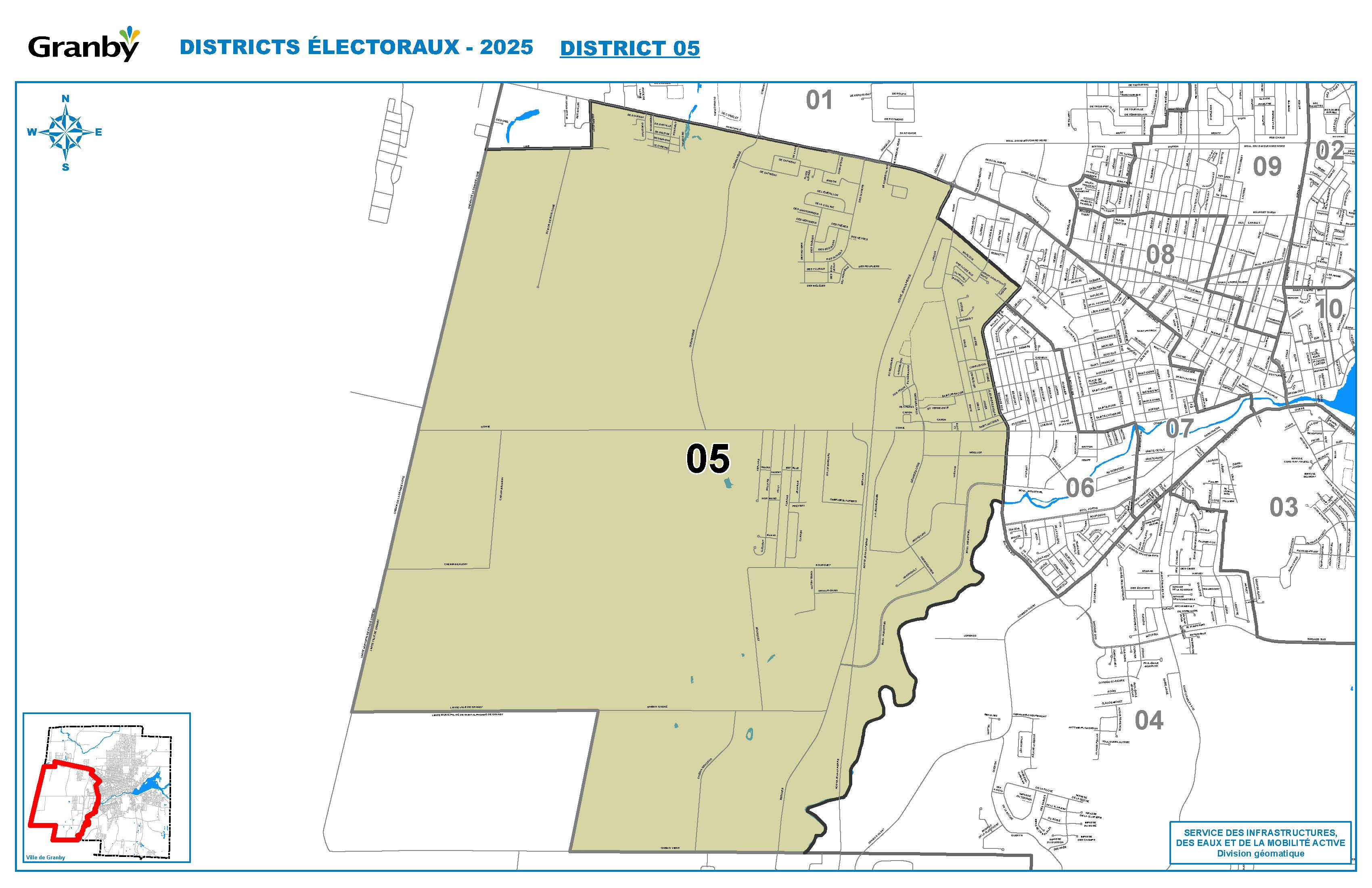 Carte du district no 5