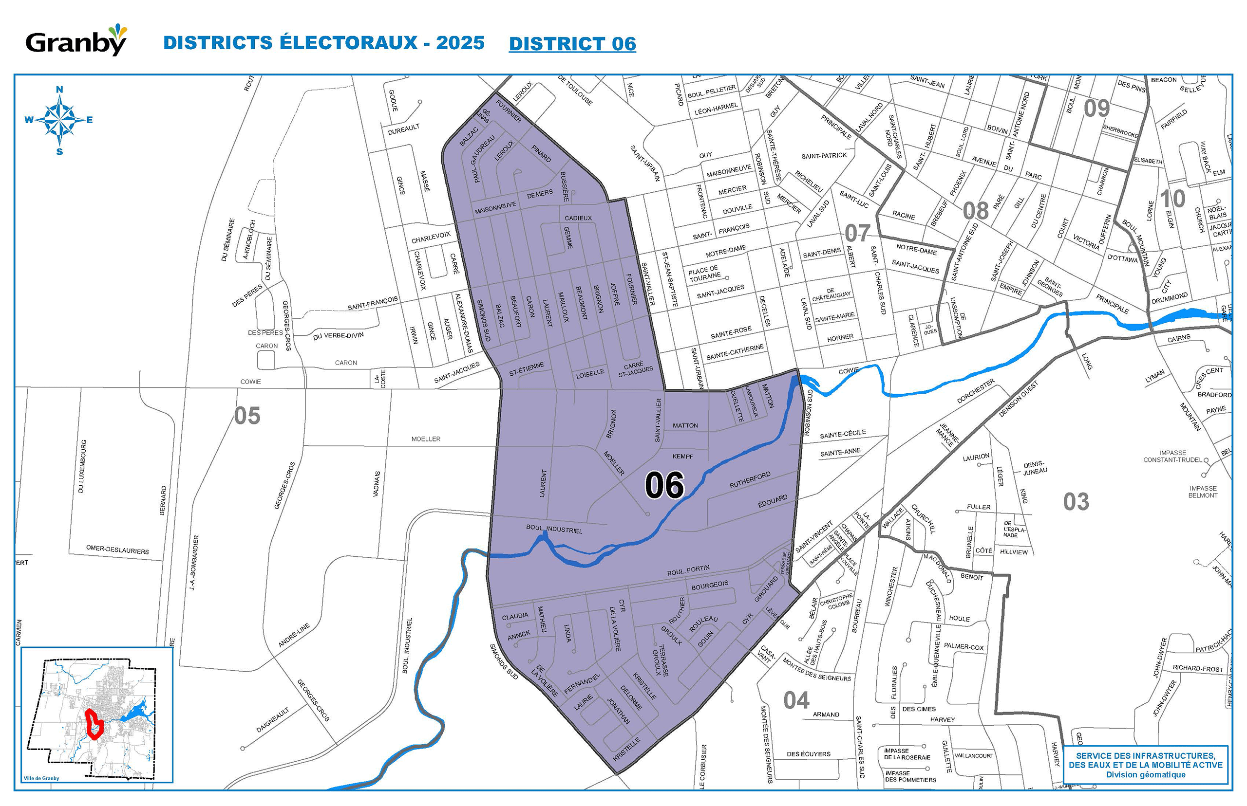 Carte du district no 6