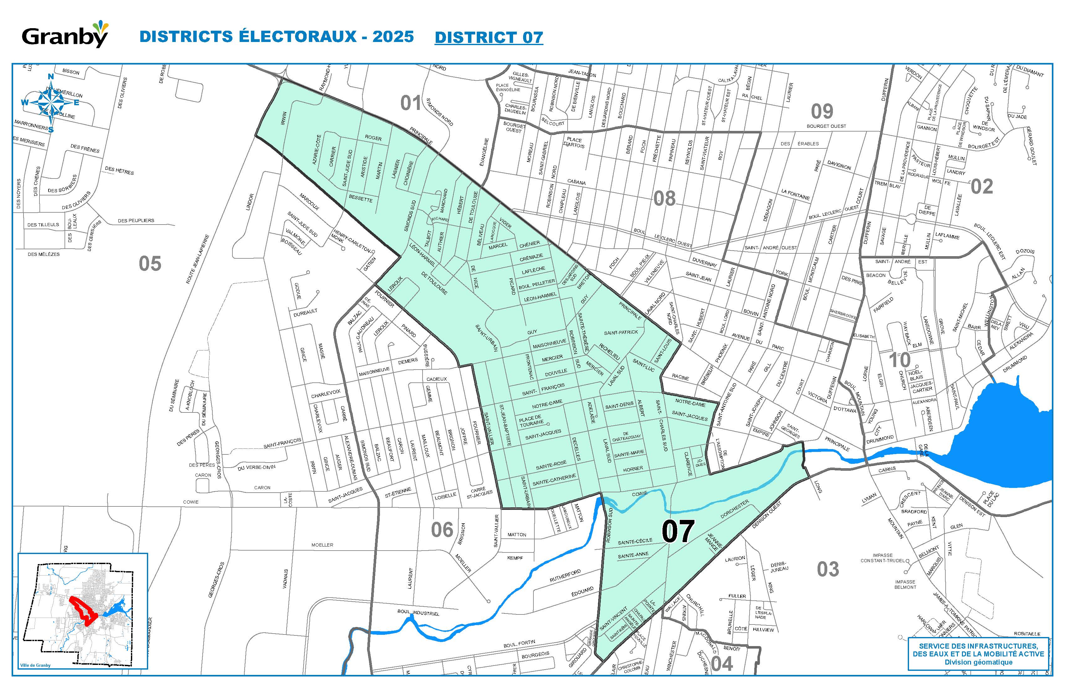 Carte du district no 7