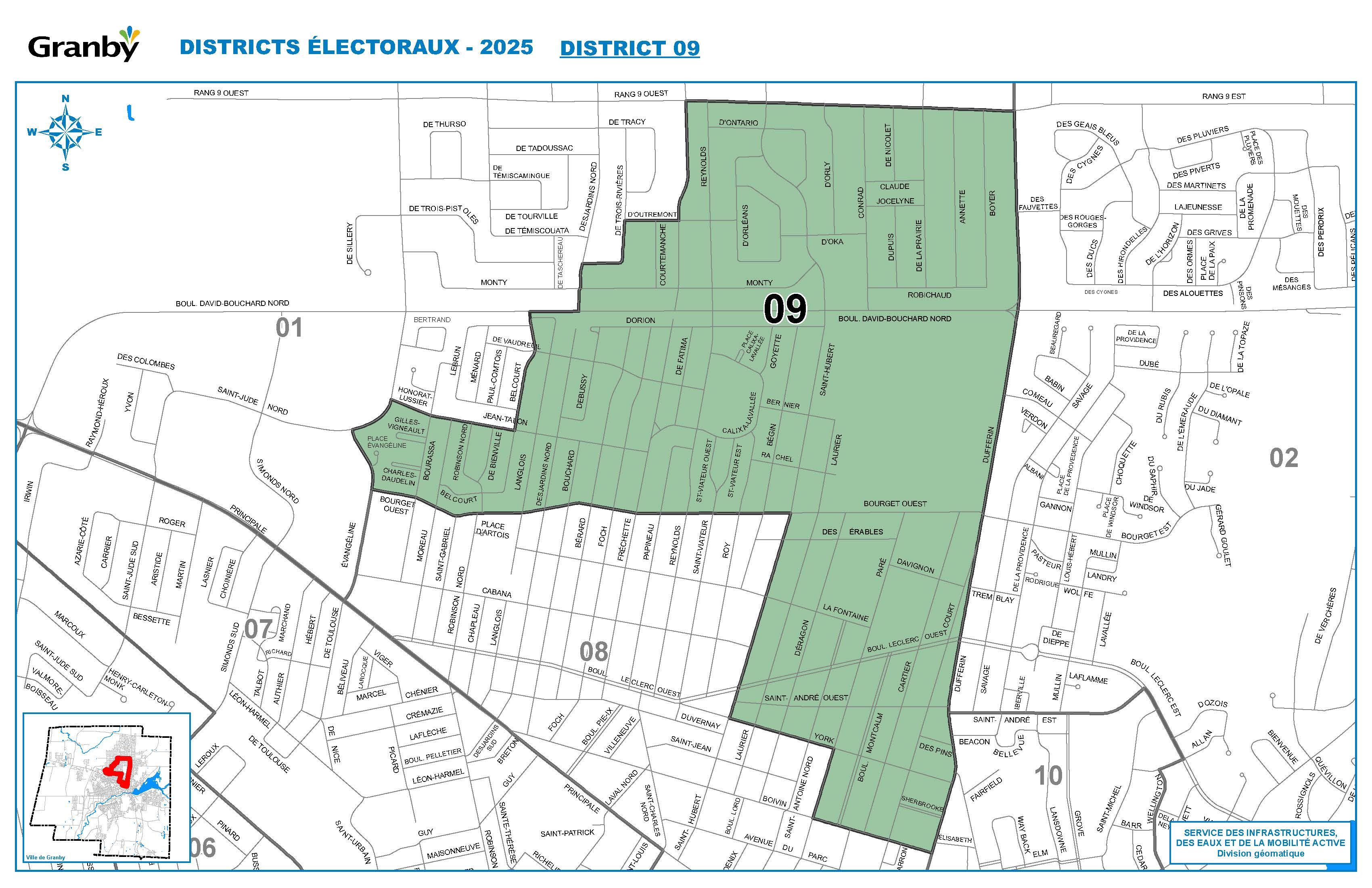 Carte du district no 9