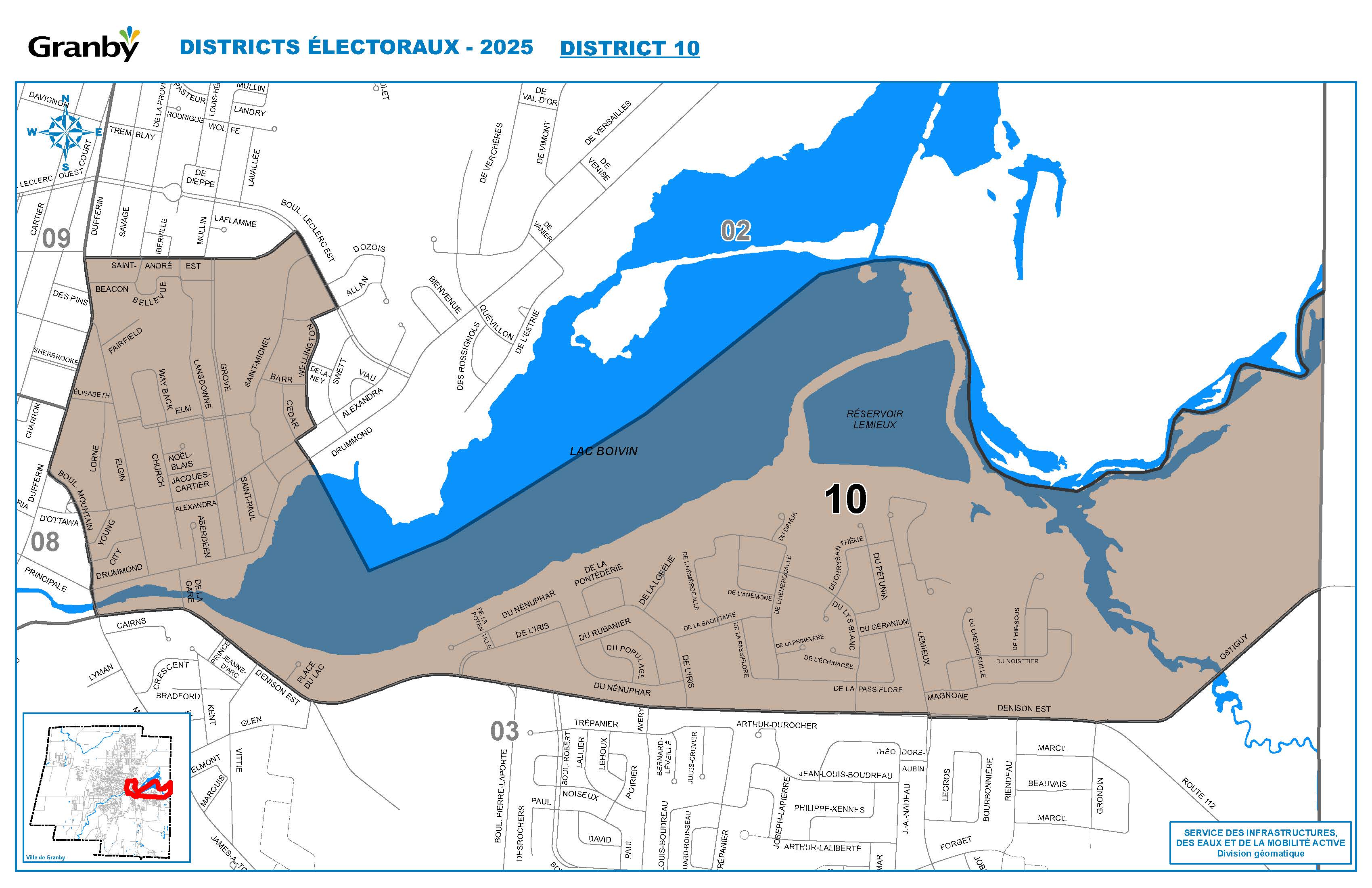 Carte du district no 10